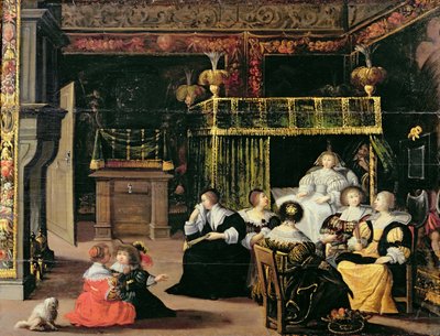 Visit to the New Mother by Abraham Bosse
